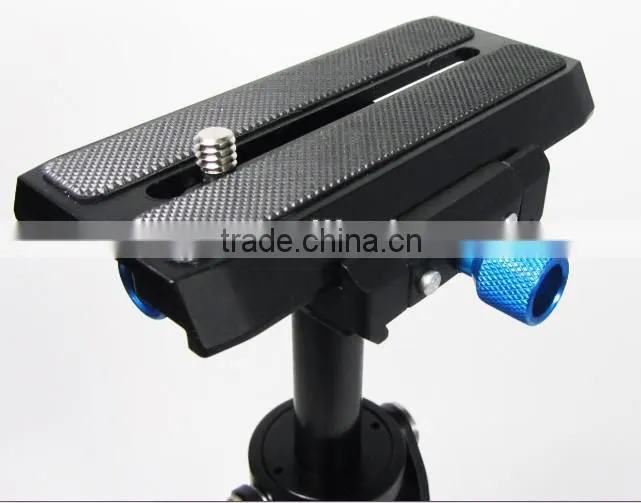 Handheld Mini Cam Stabilizer steadicam for DV / DSLR / Digital Camera - Black + Silver quick release camera plate
