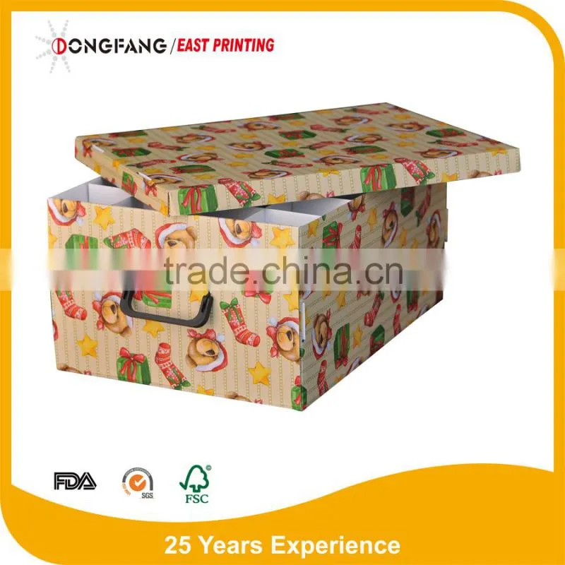 paper storage box with handle