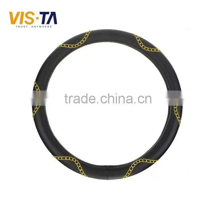 2016 Year Best Price Micro Fiber Steering Wheel Cover Leather