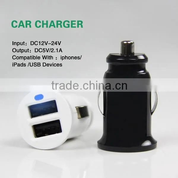 (110127) Dual micro usb car charger for iPad and Smart Phone