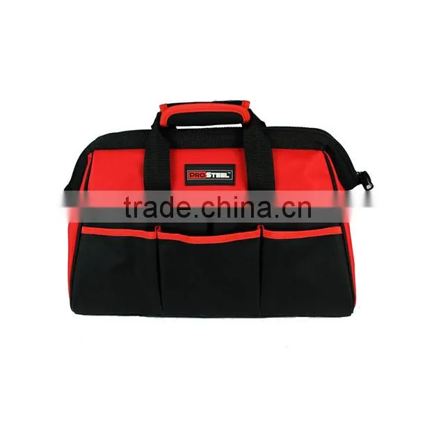 sturable 600D electrician tool bag red and black