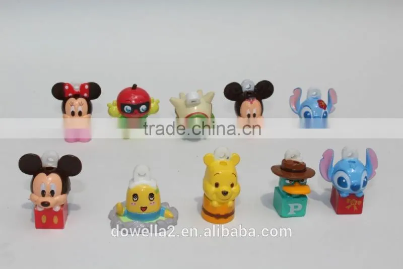 2016 Newest custom anime 3D small pvc plastic disney Mickey figures