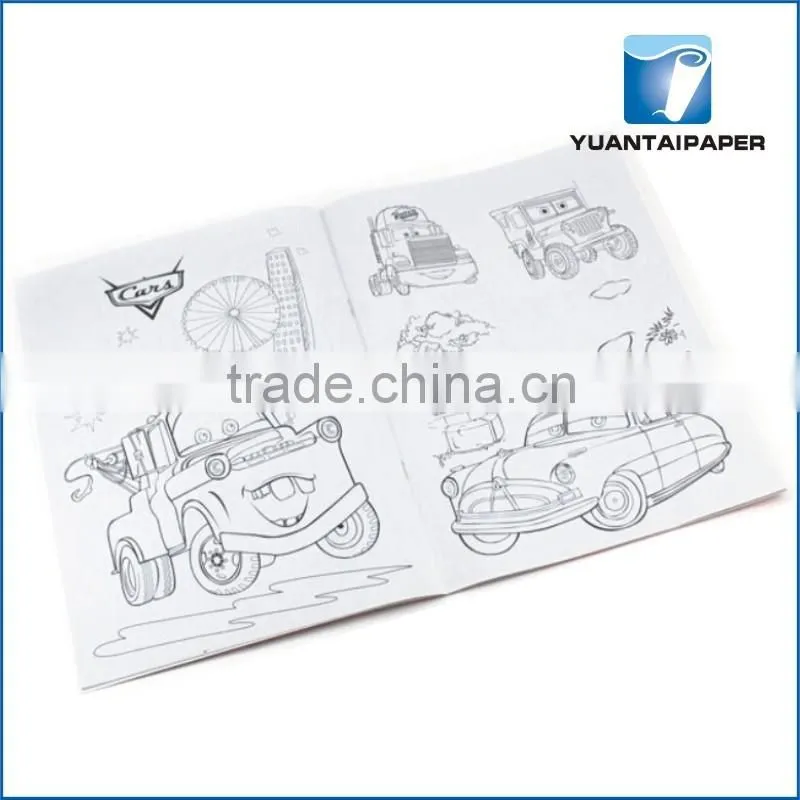 Soft paper cover printed color filling book for school