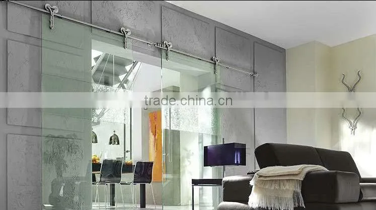 glass sliding barn door & glass entry door