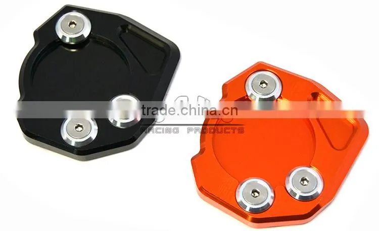 BJ-SSE-KT001 Motorcycle Parts CNC Aluminum Black Sidestand kickstand enlarger pad for KTM DUKE 125/200/390