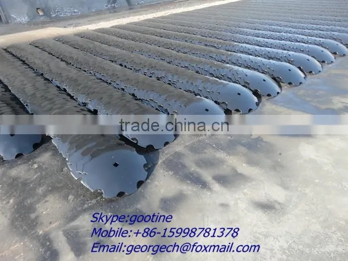 Agricultural implements parts disc harrow toothed disc blade
