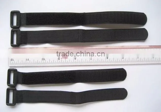 Good Quality Colorful Hook And Loop Tape Logo Print Tie Strap