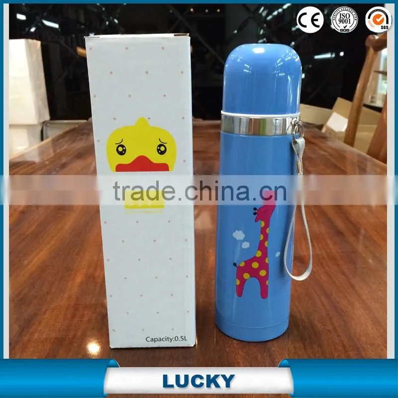 2016 hot sale double wall stainless steel vacuum flask water bottle