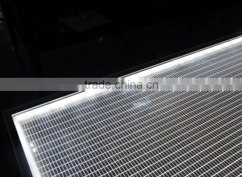 Edgelight light guide sheet with laser dot and V-Cutting progress art craft