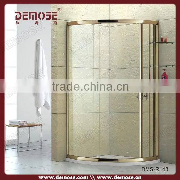 enclosed shower cabin with frame