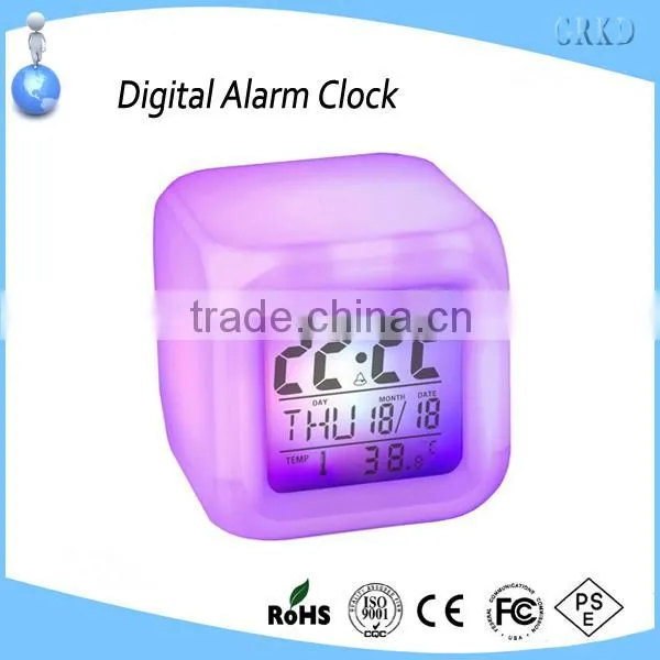 Chinese WholeSale Funny Digital LED Color Changing Alarm Clock