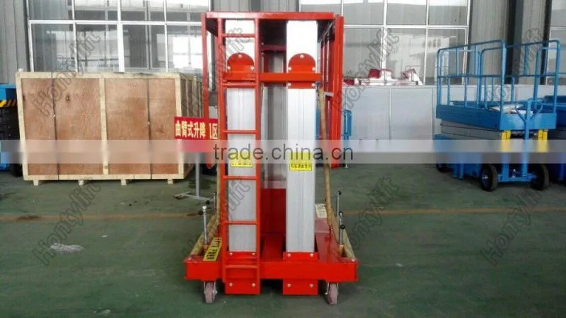 Mobile electric aluminum aerial lifting work platform