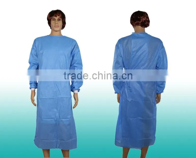 Disposable medical gown/nonwoven surgical gown/operation theatre gowns