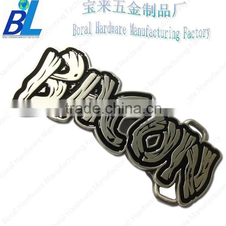 Innovative antique letters shaped man belt buckle