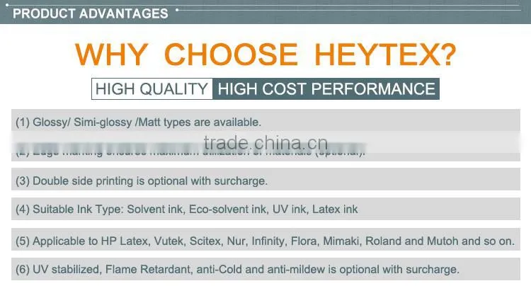 outdoor advertising cold grey back flex banner