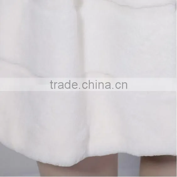 rex14028 New Design real rex rabbit Fur Coat