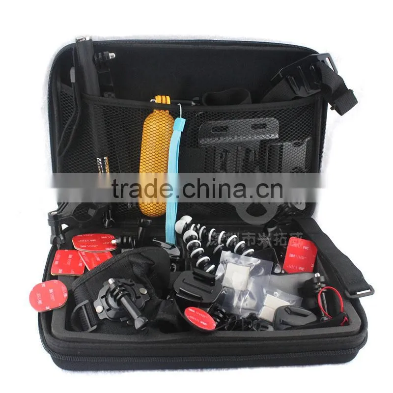 Family Kit 36 in 1 accessories for Gopro Go Pro accessories set Outdoor equipment for surfing selfie car mount tripod