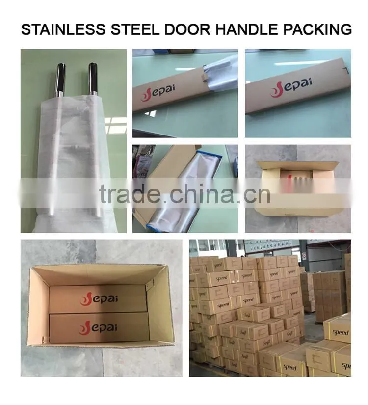 Epai brand new design stainless steel security door handle with lock