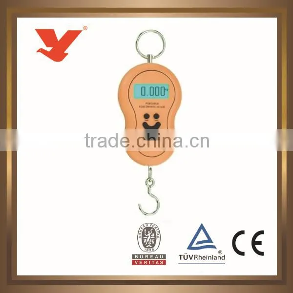 Electronic luggage scale with keyring design