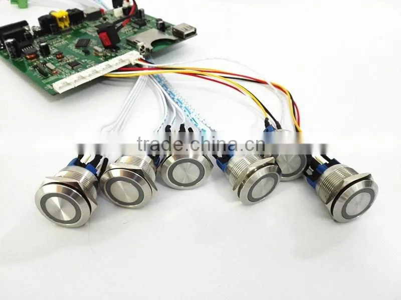 RDB RS232/RS485 Control Motion sensor Digital signage player with LED push buttons DS005B-2