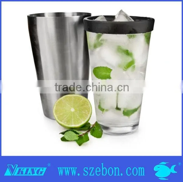 Hot sale cupuliform stainless steel cocktail shaker for bar