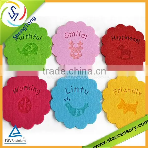 new design high quality cartoon wood drink coasters