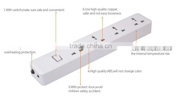 one main switch 4 ways universal socket wrench extension