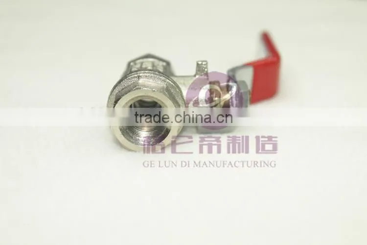 GLD New Unique 1/4" PEX Brass Ball Valve Full Port Crimp Shut-off Valves for PEX Tubing For Sale