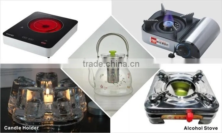 Hot Selling Customized Transparent Glass Teapot With Stainless Steel Infuser/Filter/Strainer