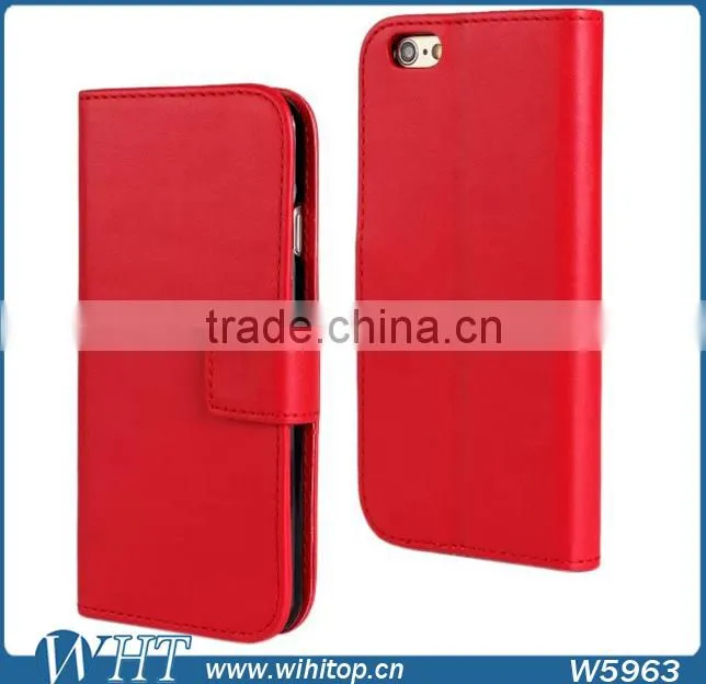 5.5 Inch Leather Case for iPhone 6 Puls Flip Wallet Case with Ultra Thin Stand New Phone Case