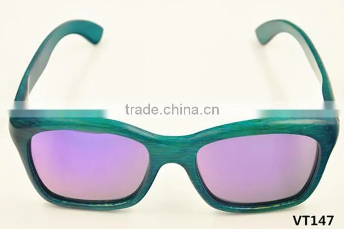 wholesale new style 2016 vintage UV400 mirror lens design bamboo wooden polarized sunglasses sun shade glasses