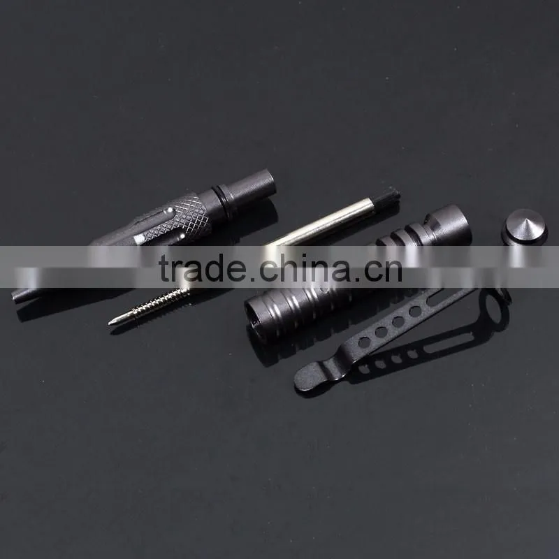 Newest Aviation Aluminum Alloy Writing Ballpoint Tactical Pen Self Defense With Emergency Hammer Easy Carry