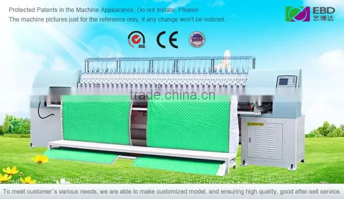 YIBODA multi needle quilting embroidery machine