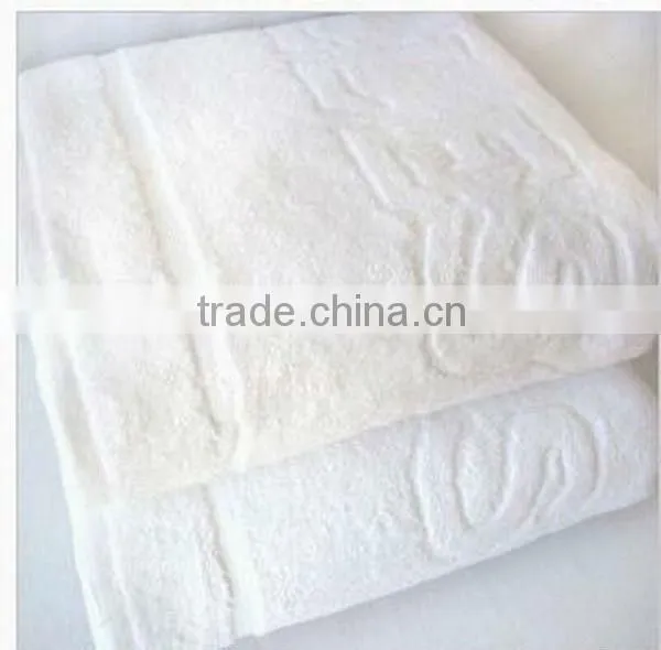 100% cotton 21s/2 white used hotel towels cheap hotel towel