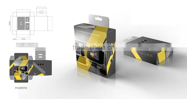 PIR motion detection 3.0/3.5" smart peephole door wifi camera