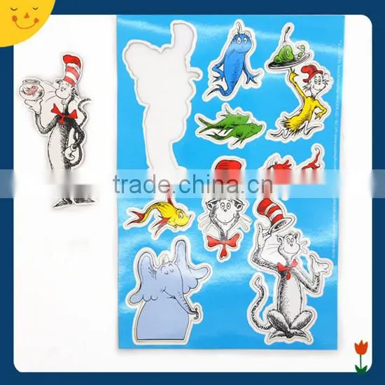 Paper/wooden puzzle fridge magnet for children