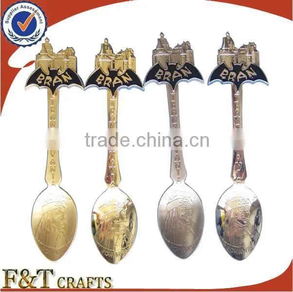 advertising event gifts iron and chrome new printed souvenir spoon