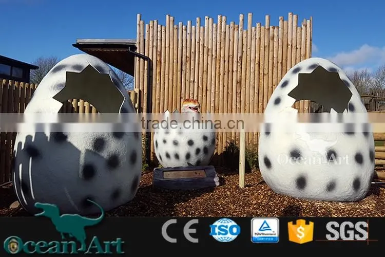 OA-1017 Fiberglass dinosaur eggs for taking photos
