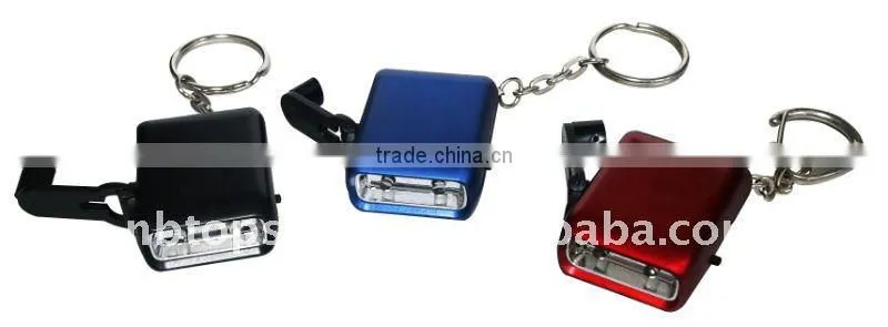 mini Dynamo charger Keychain Light