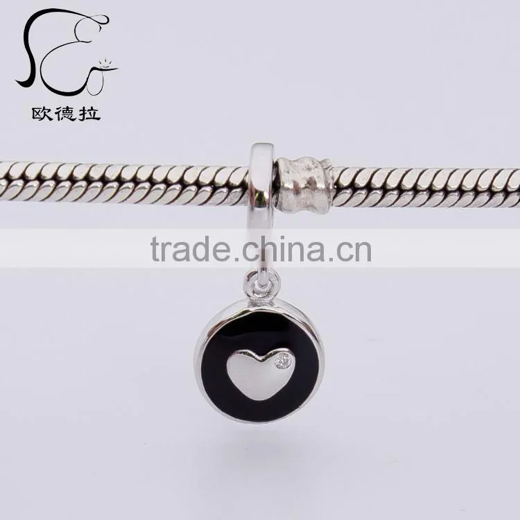 religious sterling enamel & rhodium 925 silver charm bracelets