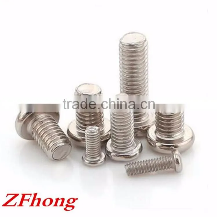 steel with silver color nickel phillip pan round head electronic micro screw