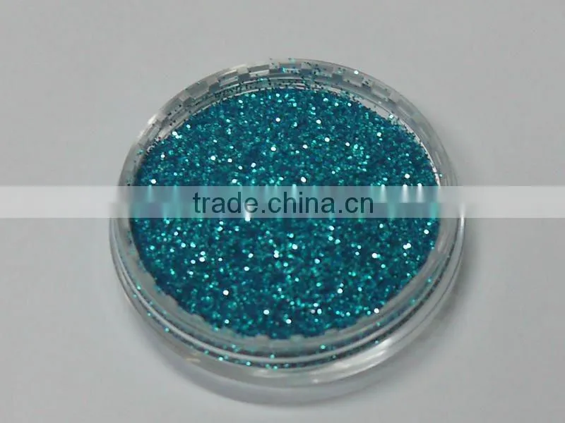 .008".Turquoise Color Solvent resistance UV resistance glitter powder