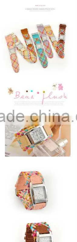 2013 fashion braid wrist watch