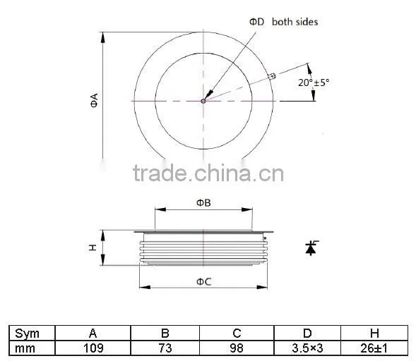 Phase control of thyristor 3500A