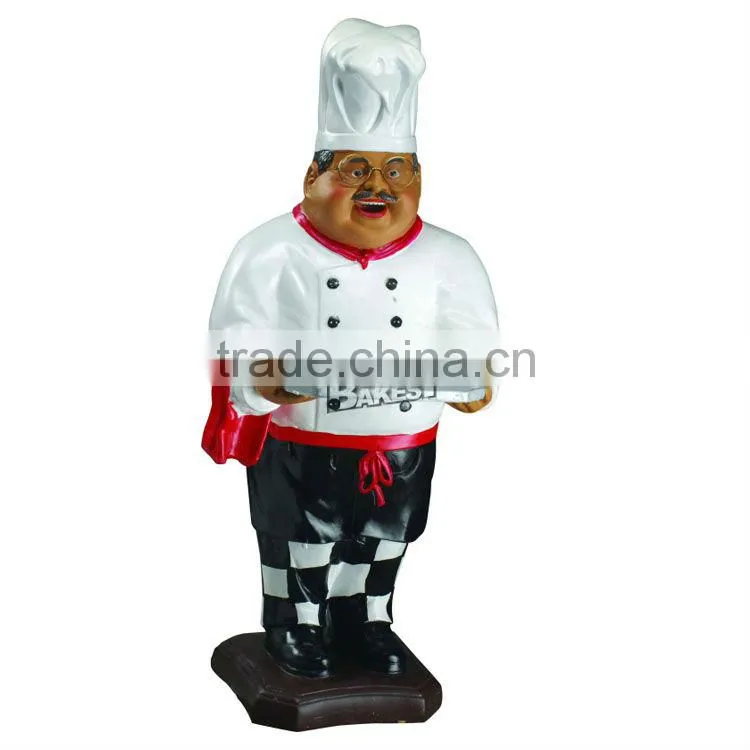 Good quality Bakest polyresin chef model for display/cook doll/chef model/polyresin toy#915A