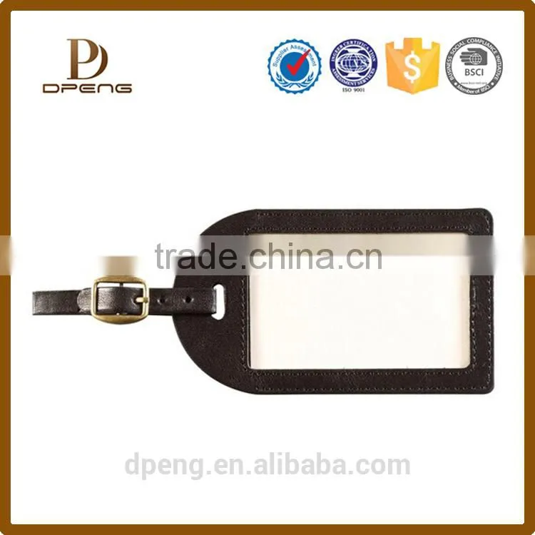 oem funny luggage tag Leather Luggage Tags