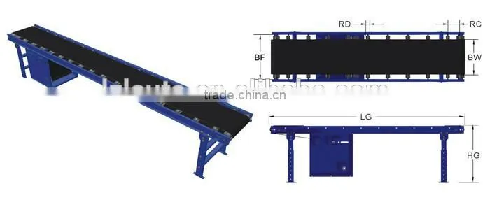 Heavy duty belt conveyor