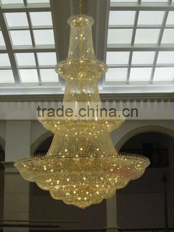 luxury crystal chandelier, fancy chandelier for hotel lobby