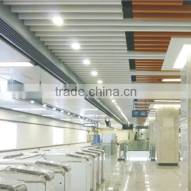 Widely Used U-shaped Aluminum Linear Suspended Sheet Meal Ceiling Commercial Ceiling Decoration