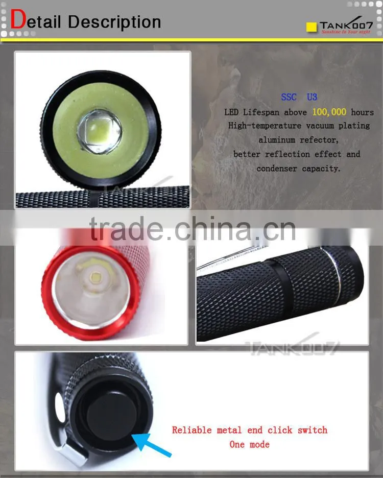 TANK007 led uv penlight Forensics UV pen torch medical blacklight 365nm 1W mini pencil flashlight